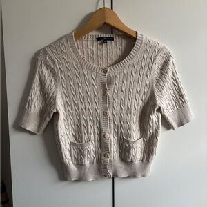 GAP Cable Knit Cream Sweater